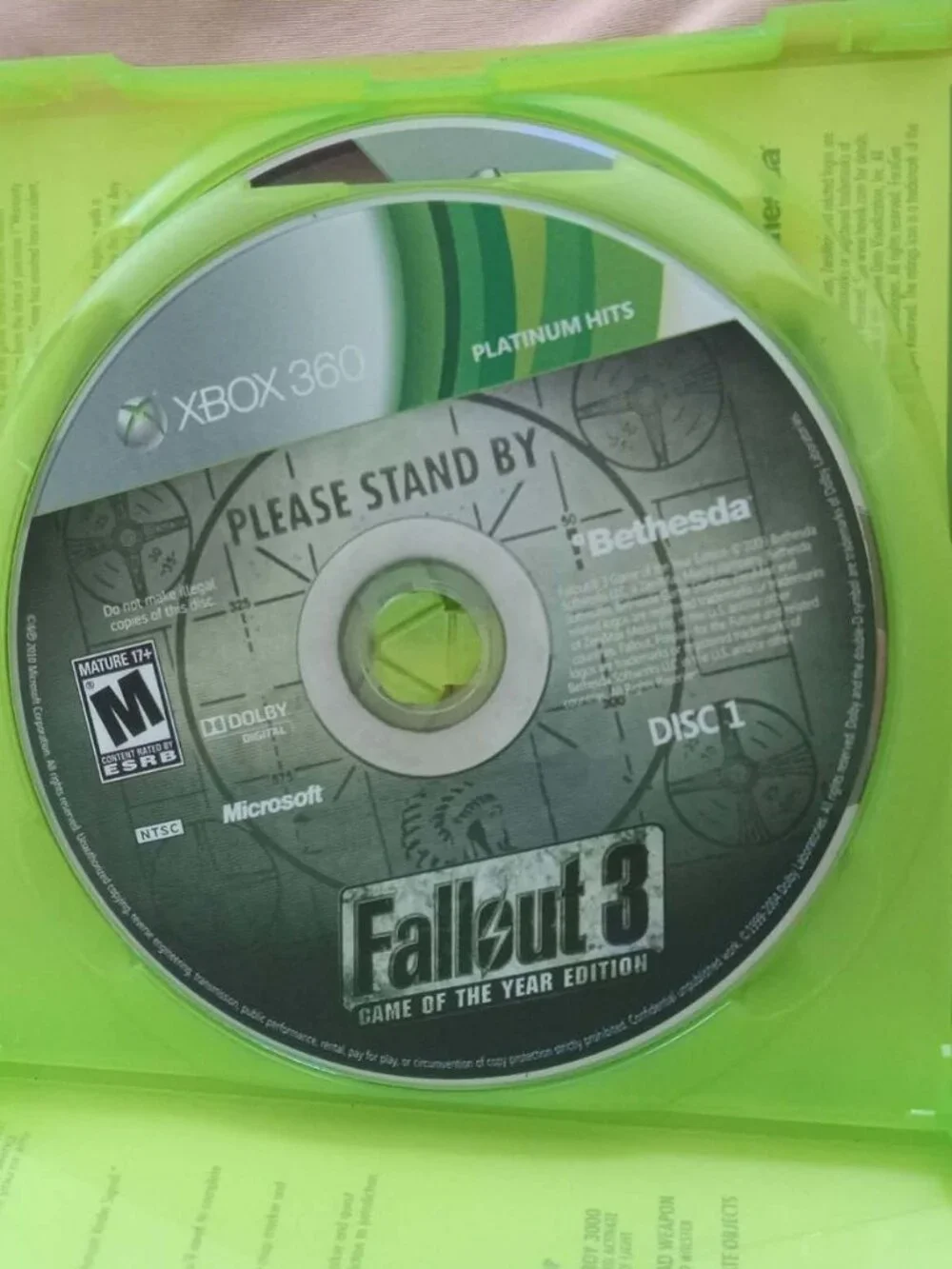 Fallout 3, Game Of The Year Edition, For Xbox One, Or Xbox 360-